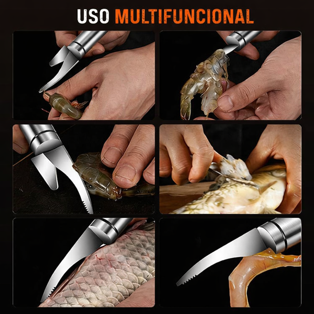 🦐 Pelador y Desvenador de Camarones Multifuncional