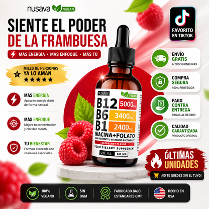 🍃 NeuroLife™ B12+B6+B1 | Energía, Concentración y Bienestar ¡Últimos Días de Precio Especial!🚨