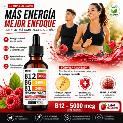 🍃 NeuroLife™ B12+B6+B1 | Energía, Concentración y Bienestar ¡Últimos Días de Precio Especial!🚨