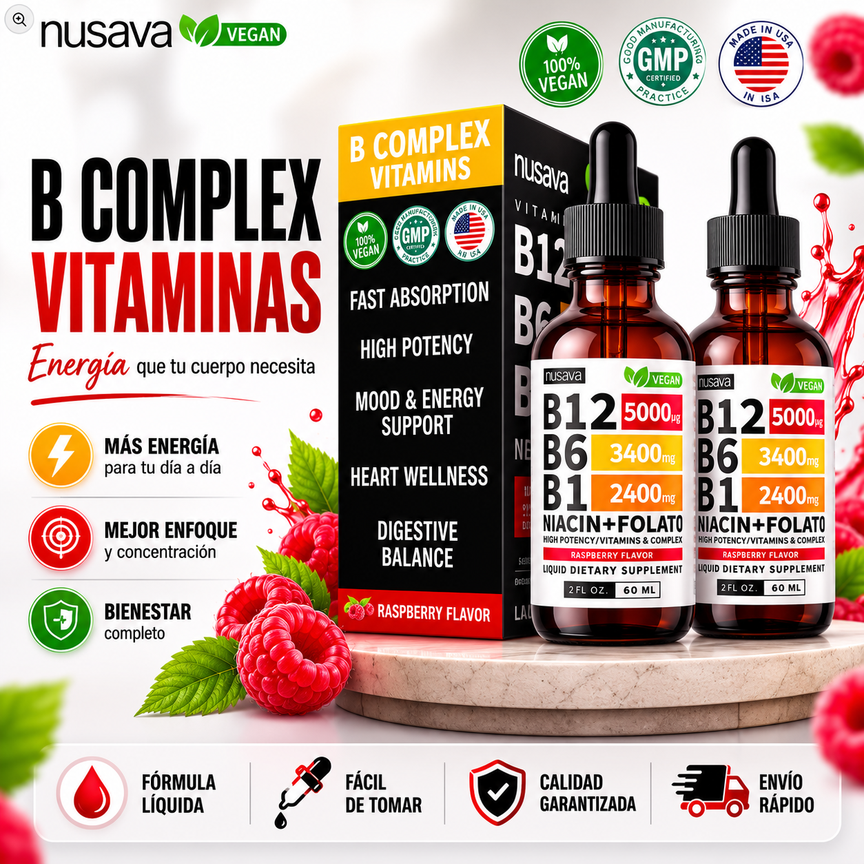 🍃 NeuroLife™ B12+B6+B1 | Energía, Concentración y Bienestar ¡Últimos Días de Precio Especial!🚨