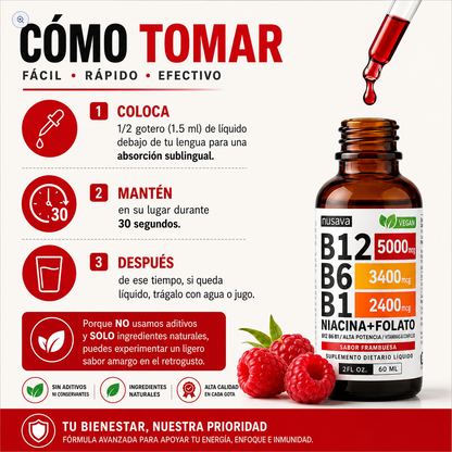 🍃 NeuroLife™ B12+B6+B1 | Energía, Concentración y Bienestar ¡Últimos Días de Precio Especial!🚨