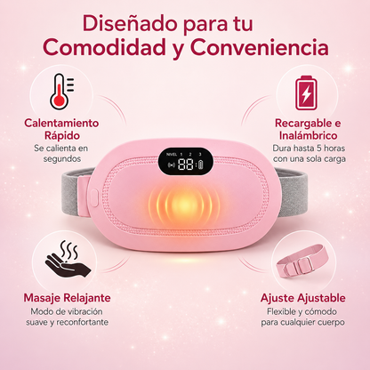 ThermaFem™ Alivio Rápido para Cólicos Menstruales con Calor y Masaje + Envío Gratis 📦