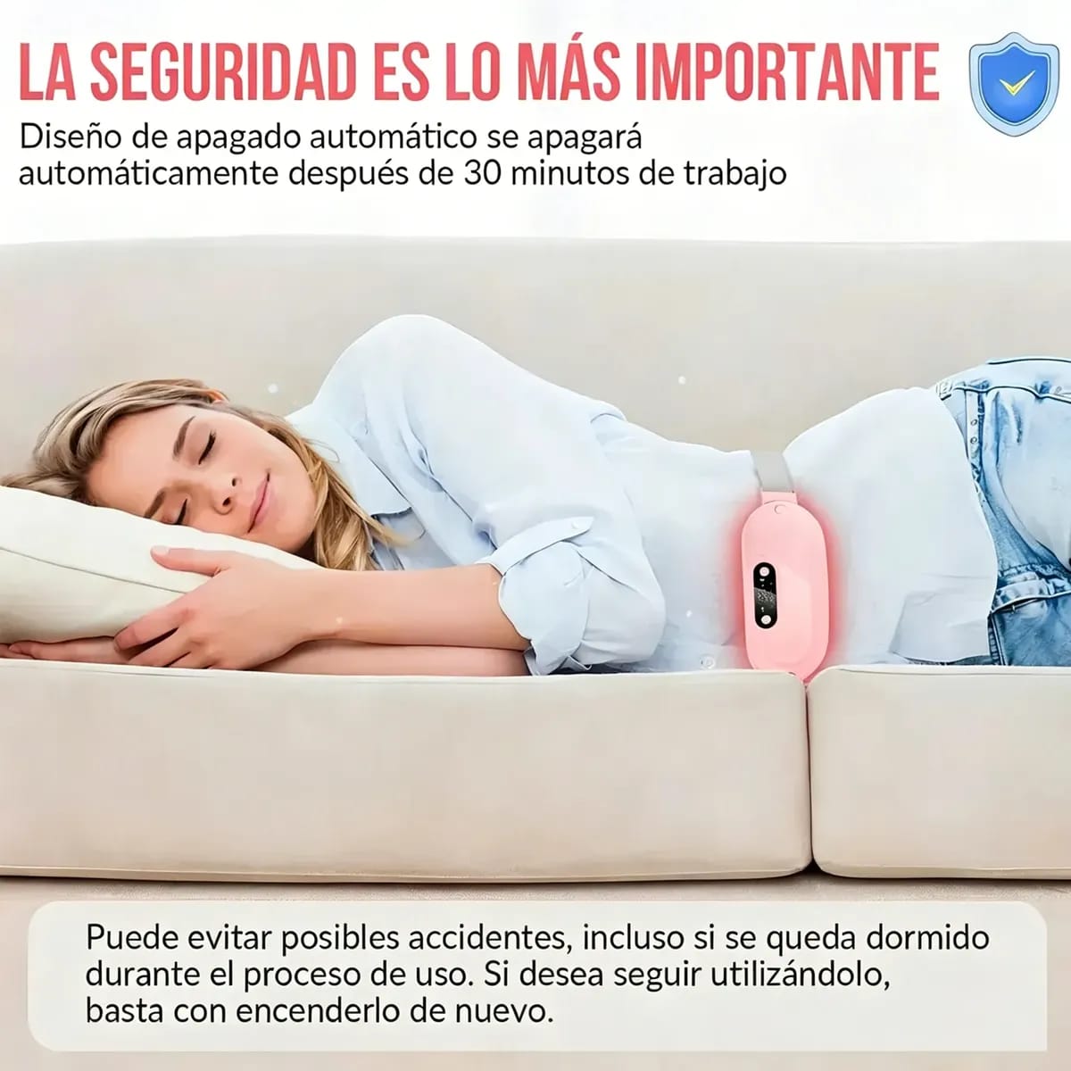 ThermaFem™ Alivio Rápido para Cólicos Menstruales con Calor y Masaje + Envío Gratis 📦