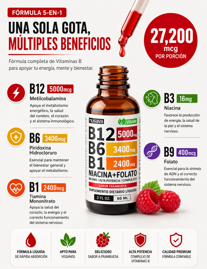 🍃Vitamina B12+B6+B1™ PAGA 1 Y LLEVA 2+ envio gratis : Mente Clara y Vital