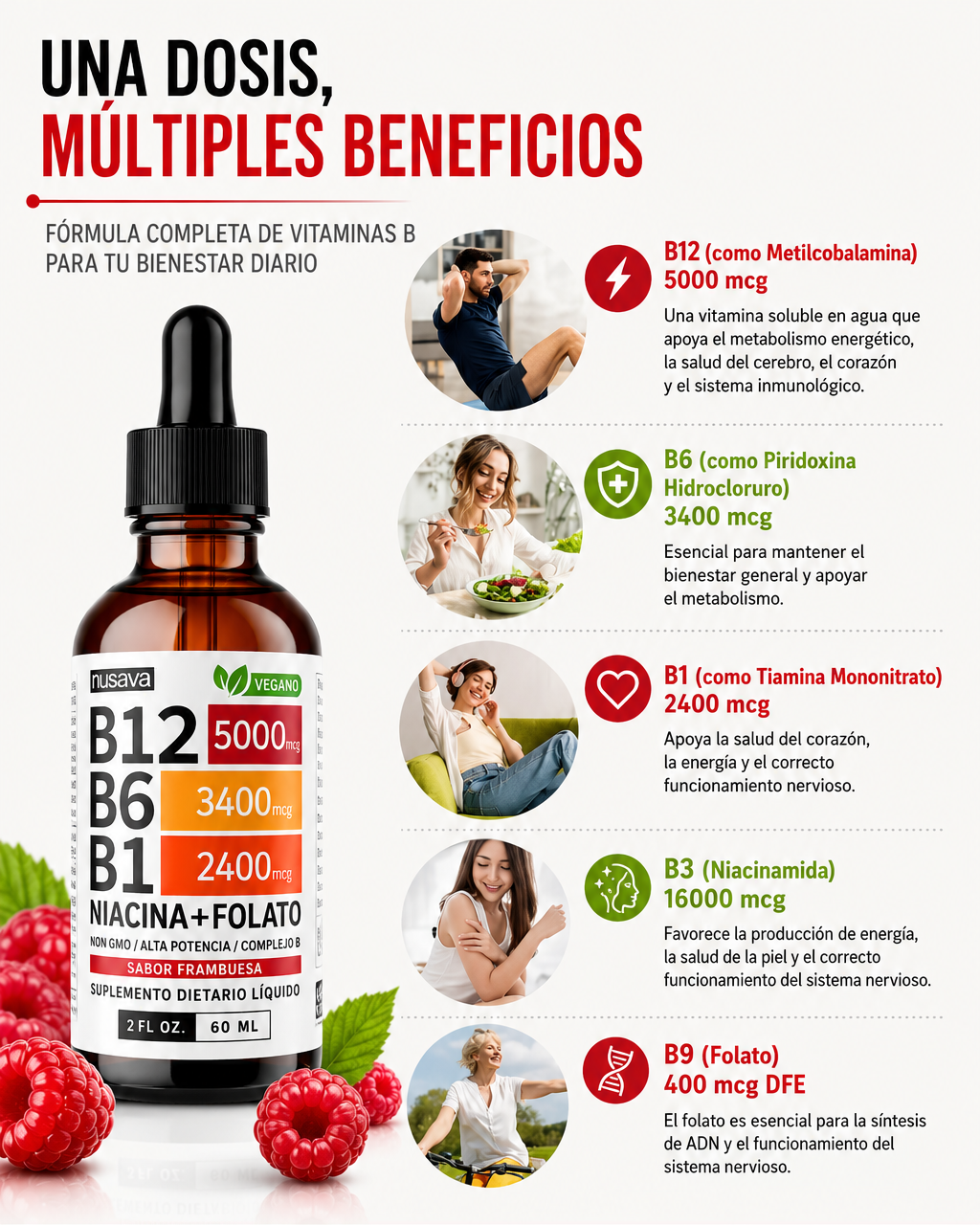 🍃Vitamina B12+B6+B1™ PAGA 1 Y LLEVA 2+ envio gratis : Mente Clara y Vital