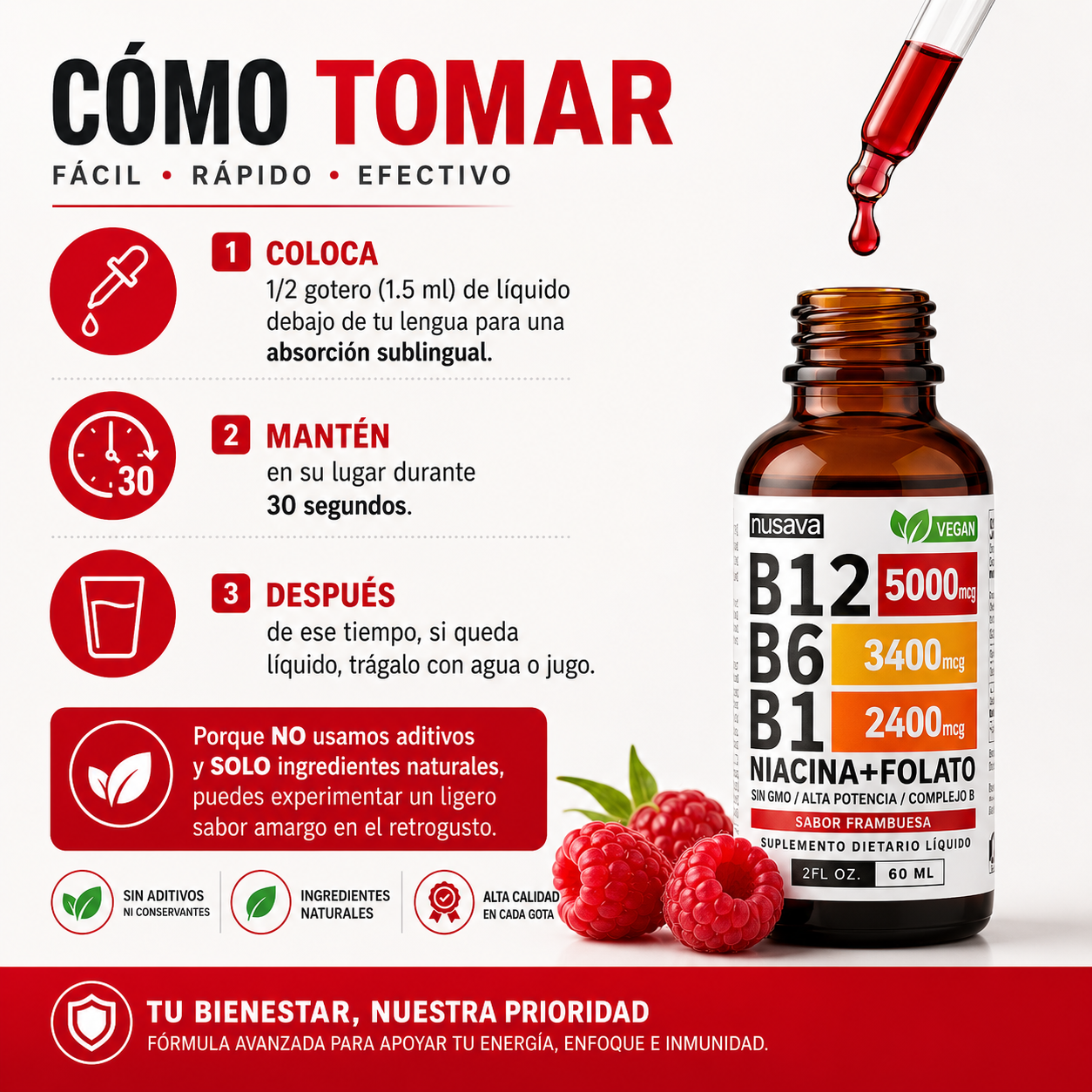 🍃Vitamina B12+B6+B1™ PAGA 1 Y LLEVA 2+ envio gratis : Mente Clara y Vital